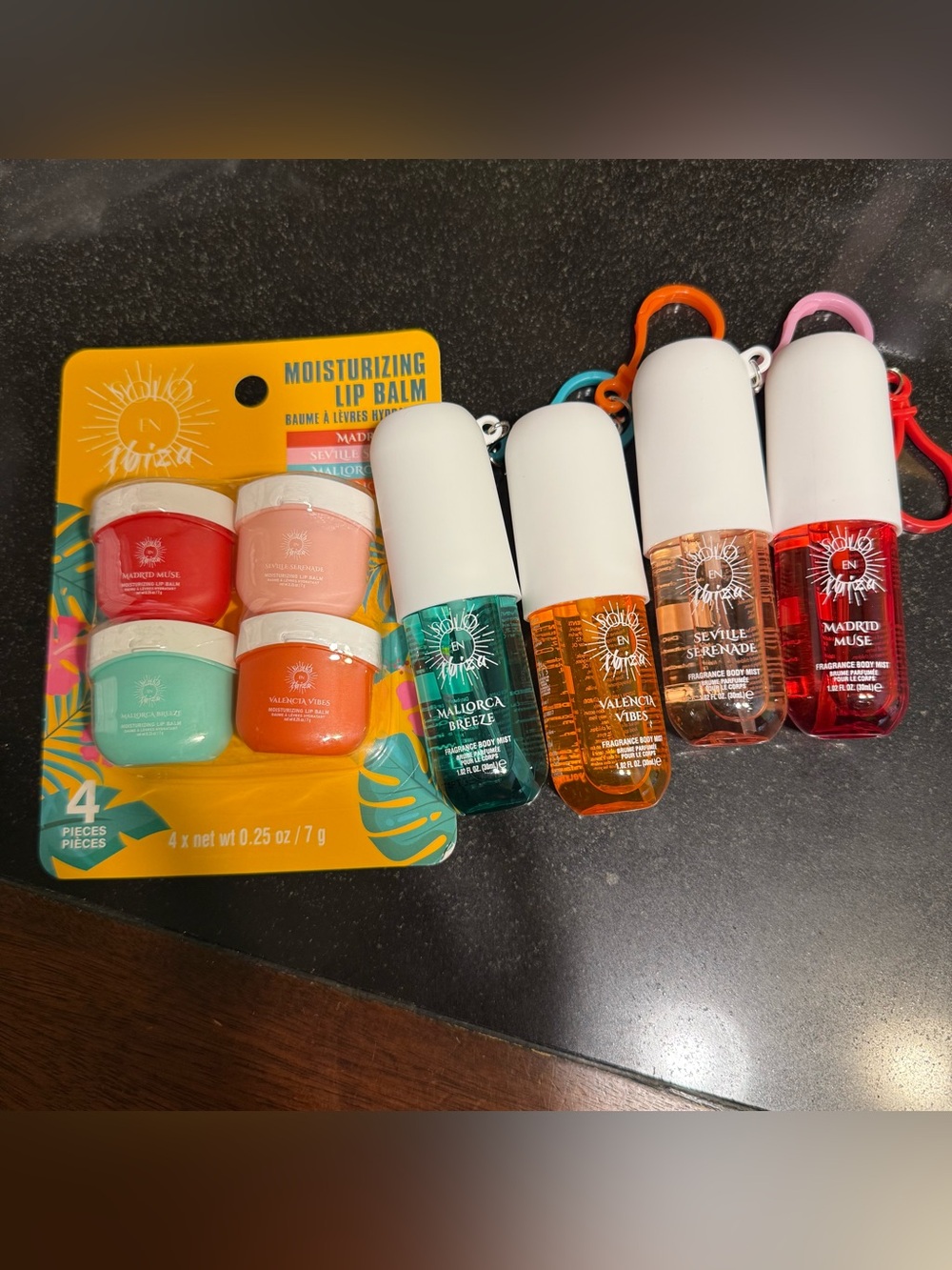 Moisturizing Lip Balm & Hand Sanitizer Set - Multi-Color